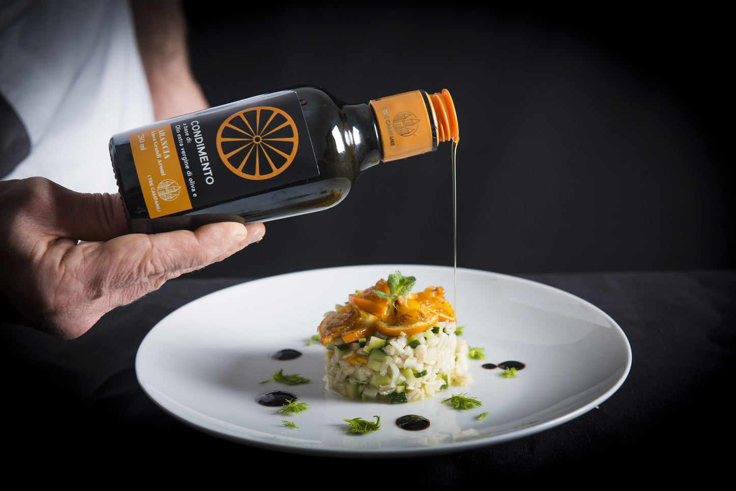 Olio Extravergine di Oliva aromatizzato all'Arancia