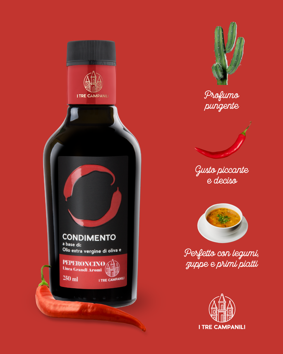 Olio Extravergine di Oliva aromatizzato al Peperoncino